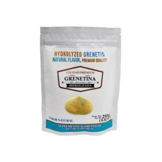GRENETINA HIDROLIZADA CALIDAD PREMIUM SABOR NATURAL 250GRS MIEL SALUD Y VIDA