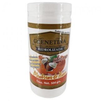 GRENETINA HIDROLIZADA CON MEMBRANA DE HUEVO SABOR COCO 500 GR MIEL SALUD Y VIDA