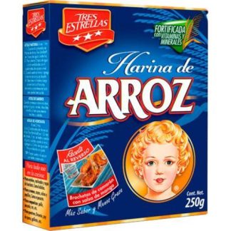HARINA DE ARROZ TRES ESTRELLAS DE 250 GR