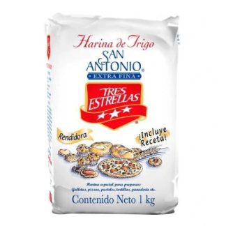 HARINA DE TRIGO TRES ESTRELLAS BOLSA 1 KILOGRAMO