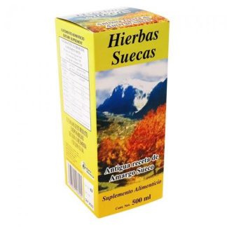 HIERBAS SUECAS 500 ML. ANTIGUA RECETA DE AMARGO SUECO HIERBAS SUECAS