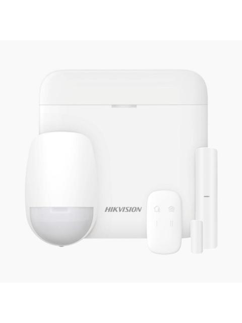 HIKVISION KIT SISTEMA DE ALARMA INTELIGENTE DS-PWA48-KS INALAMBRICO WIFI INCLUYE 1 HUB-1 SENSOR PIR-1 CONTACTO MAGNETICO-1 CONTROL REMOTO