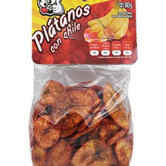 HOJUELAS DE PLATANO ENCHILADO 80 G CRAZY FLAVOR