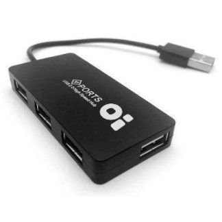 HUB USB BROBOTIX NEGRO 4 PUERTOS 180455