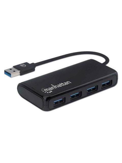 MANHATTAN HUB USB 3.2 MACHO - 4X USB 3.2 HEMBRA 5000 MBIT-S NEGRO - Image 3