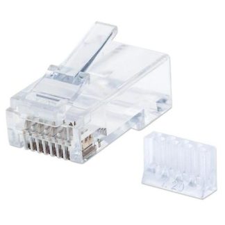 IC INTRACOM CONECTOR RJ-45 CAT6 UTP TRANSPARENTE 90 PIEZAS