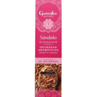 INCIENSO AROMATICO SANDALO 20 PZAS GANESHA