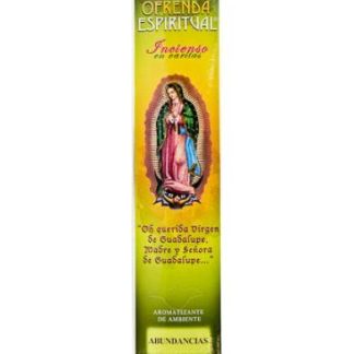 INCIENSO VIRGEN ABUNDANCIA 20 VARITAS OFRENDA ESPIRITUAL