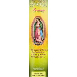 INCIENSO VIRGEN BENDICION HOGAR Y NEGOCIO 20 VARITAS OFRENDA ESPI