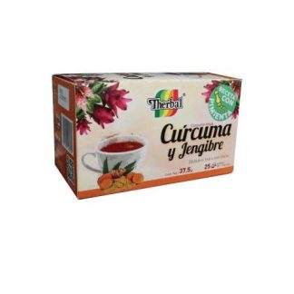 INFUSION CURCUMA Y JENGIBRE C 25 SOB. DE 1.5GR THERBAL