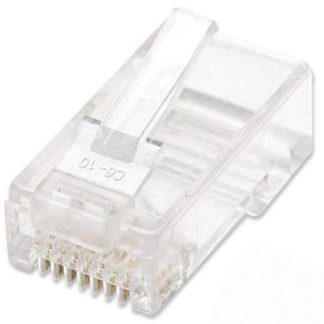 INTELLINET BOTE PARA PLUG RJ-45 CAT5E UTP SOLIDO TRANSPARENTE 100 PIEZAS