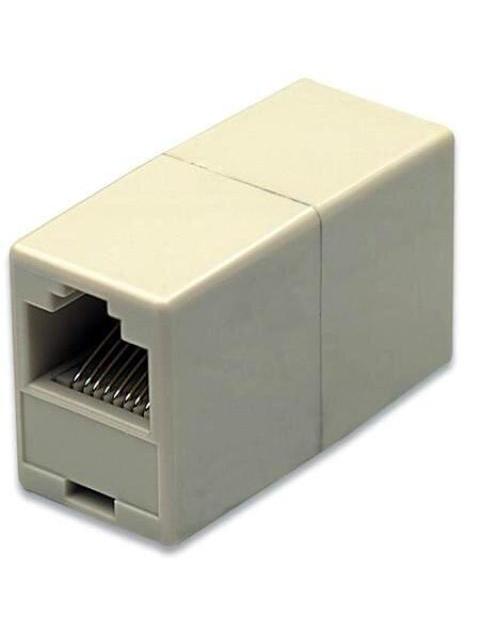 INTELLINET COPLE MODULAR EN LINEA 8P8C HEMBRA - 8P8C HEMBRA UTP BLANCO