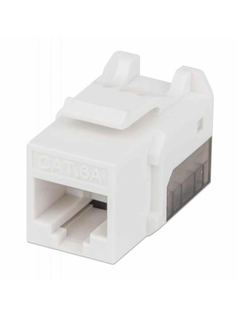 INTELLINET JACK DE RED CAT6A UTP RJ-45 BLANCO-NEGRO