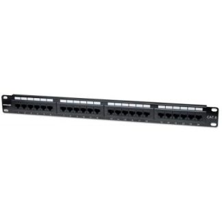 INTELLINET PANEL DE PARCHEO CAT6 24 PUERTOS RJ-45 1U NEGRO