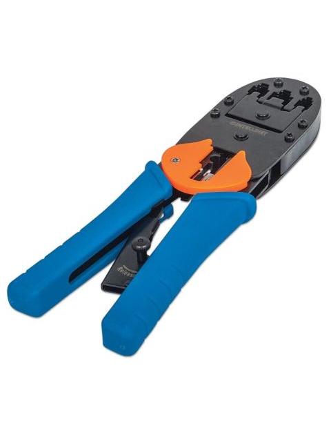INTELLINET PINZA CRIMPADORA PARA PLUG MODULAR RJ-45-RJ-12-RJ-11