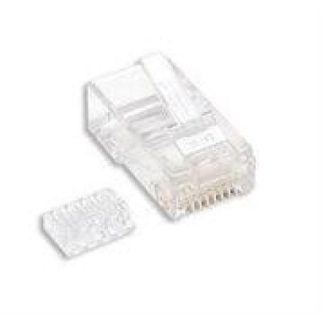 INTELLINET PLUG RJ-45 CAT6 UTP SOLDIDO BOTE CON 100 PIEZAS TRANSPARENTES