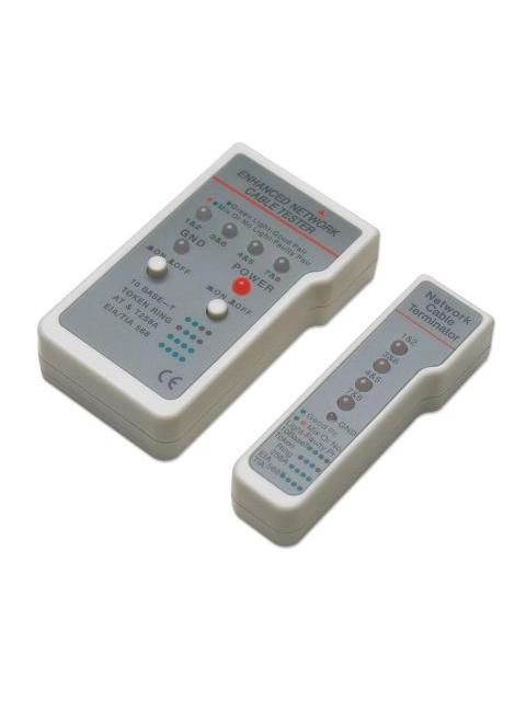 INTELLINET PROBADOR DE CABLES DE RED RJ-11-RJ-45 4 LEDS