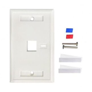 INTELLINET TAPA DE PARED 1 PUERTO BLANCO