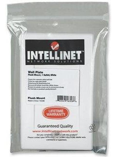 INTELLINET TAPA PARA CAJA (FACEPLATE) 163286 MONTAJE AL RAS 1 SALIDA BLANCO - Image 5