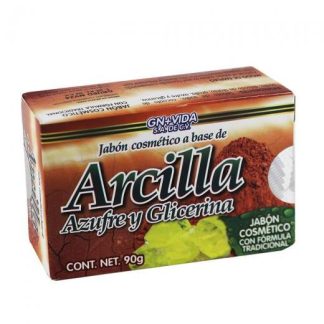 JABON ARCILLA AZUFRE Y GLICERINA 90GR GN+VIDA