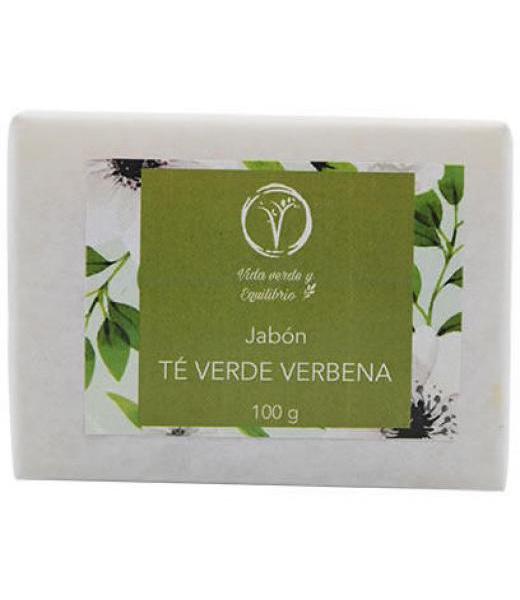 JABON ARTESANAL TE VERDE VERBENA 100 G VIDA VERDE Y E.