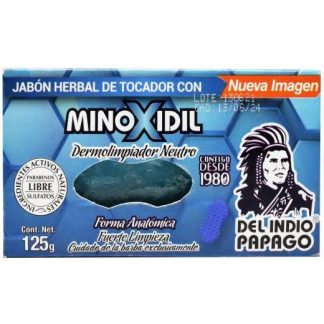 JABON CON MINOXIDIL 125 G DEL INDIO PAPAGO