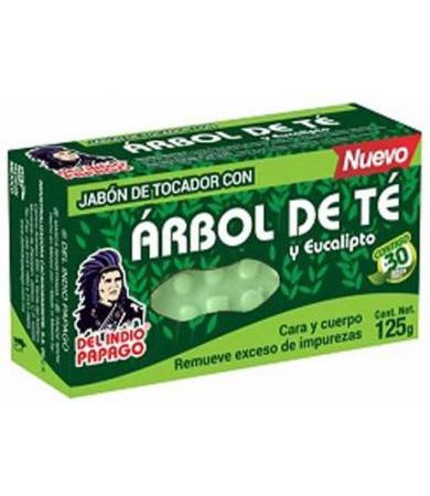 JABON DE ARBOL DE TE 125 G DEL INDIO PAPAGO
