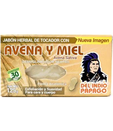 JABON DE AVENA Y MIEL INDIO PAPAGO 125 G DEL INDIO PAPAGO