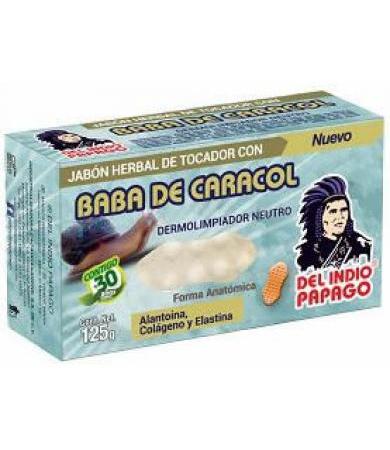 JABON DE BABA DE CARACOL 125 G DEL INDIO PAPAGO