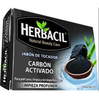 JABON DE CARBON ACTIVADO 100 G HERBACIL