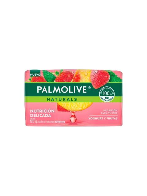 JABON DE TOCADOR PALMOLIVE NATURALS YOGHURT Y FRUTAS EN BARRA DE 120 G