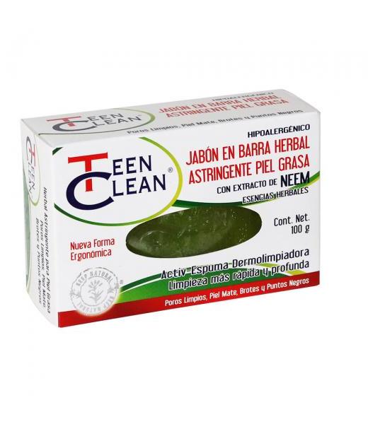 JABON EN BARRA HERBAL ASTRINGENTE PIEL GRASA 100 GR (VERDE) BIO SER NATURAL