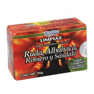 JABON LIMPIAS-RUDAALBAHACAROMERO Y SANDALO 90GR GN+VIDA