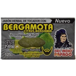 JABON NEUTRO CON BERGAMOTA 125 G DEL INDIO PAPAGO