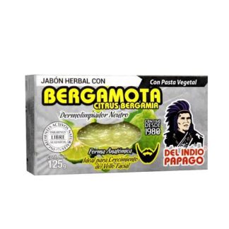 JABON HERBAL CON BERGAMOTA 125GR TEPEZCOHUITE DEL INDIO PAPAGO