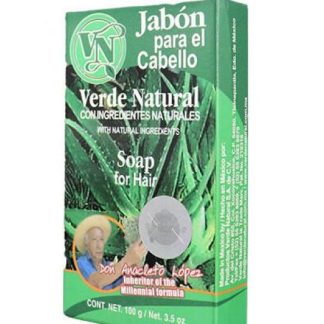 JABON PARA EL CABELLO VERDE NATURAL 100 GR. VERDE NATURAL