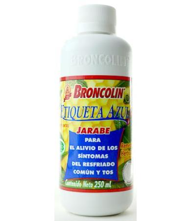 JARABE ETIQUETA AZUL 250 ML BRONCOLIN