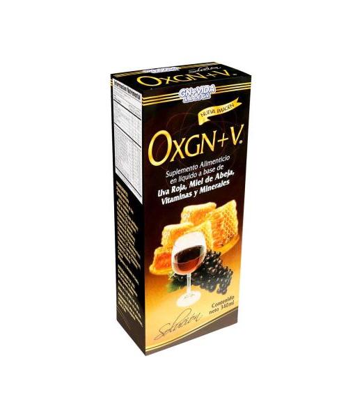 JARABE OXGN+V 340 ML A BASE DE AGUAUVA ROJAALOEMIEL DE ABEJAVITA GN+VIDA