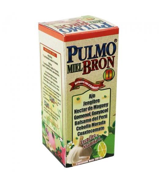 JARABE PULMO MIEL-BRON -DIABETICOS- 240 ML. AJOJENGIBRENECTAR DE GRUPO OMEGA 2000