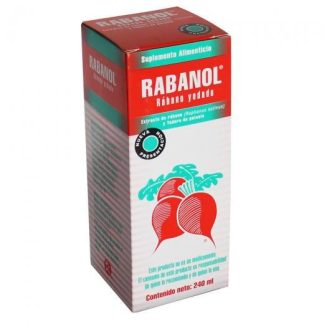 JARABE RABANOL RABANO YODADO 240ML EXTRACTO DE RABANO Y YODURO DE COMERCIALIZADORA DEL CENTRO
