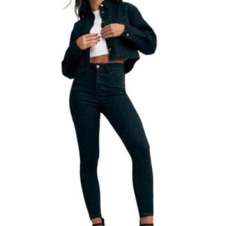 JEANS CINTURA SUPERALTA NEGRO ATMOSPHERE DNM