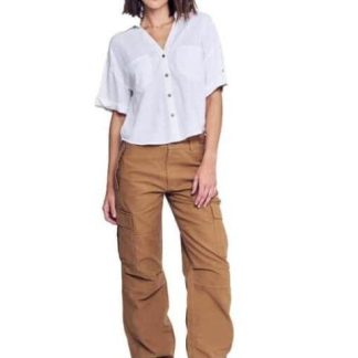 JEANS PARACHUTE CINTURA REGULAR CAFE SANTA LOLA