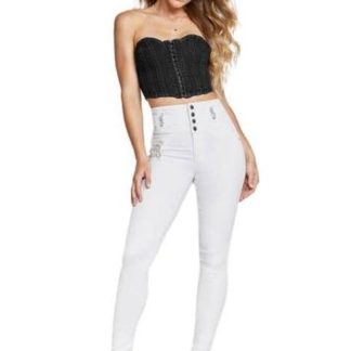 JEANS SUPERSKINNY CINTURA ALTA BLANCO SEVEN JEANS