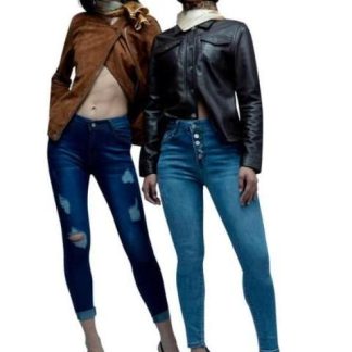 JEANS SUPERSKINNY CINTURA ALTA GRIS ATMOSPHERE DNM