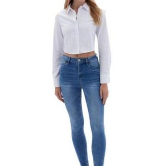 JEANS SUPERSKINNY CINTURA ALTA GRIS ATMOSPHERE DNM