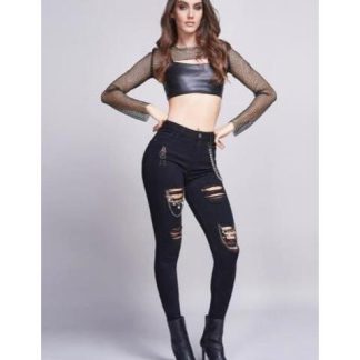 JEANS SUPERSKINNY RBD NEGRO SEVEN JEANS