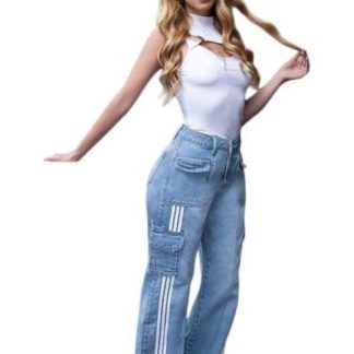 JEANS WIDE LEG BLEACH FERGINO