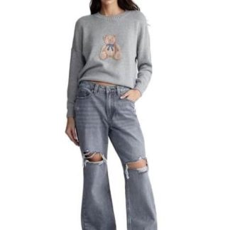 JEANS WIDE LEG GRIS ATMOSPHERE DNM