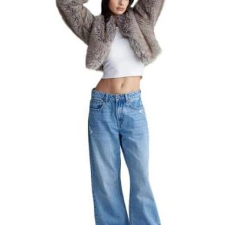 JEANS WIDE LEG GRIS ATMOSPHERE DNM