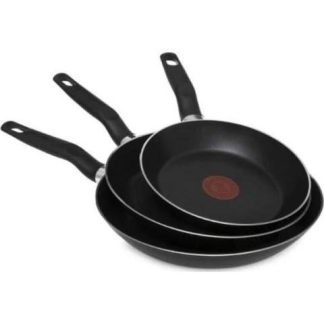 JUEGO DE SARTENES 3 PIEZAS NEGRO T-FAL